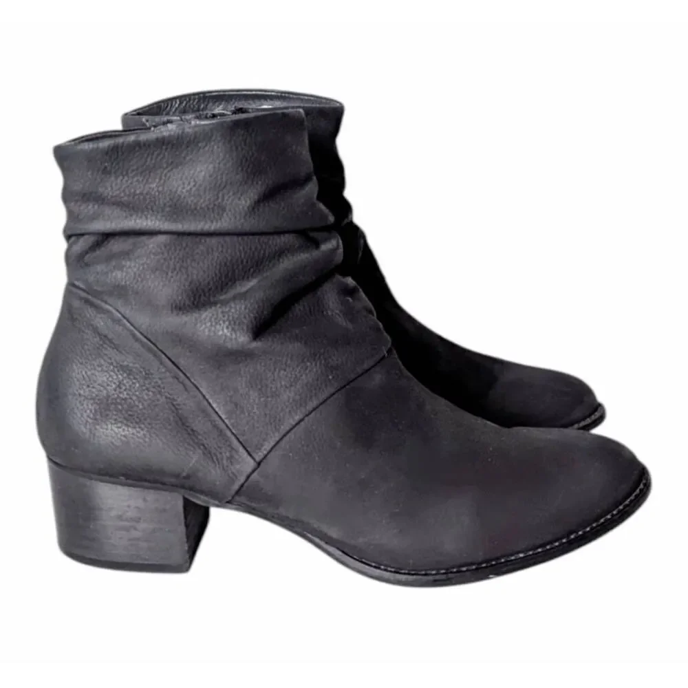 PAUL GREEN Brianna Black Slouch Bootie Size 5.5(US8)